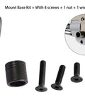 Quick Detach Swivel Stud Base Adapter Kit Built From Black Phosphated Steel With Electrophoresis Finish Includes Screws and Tools