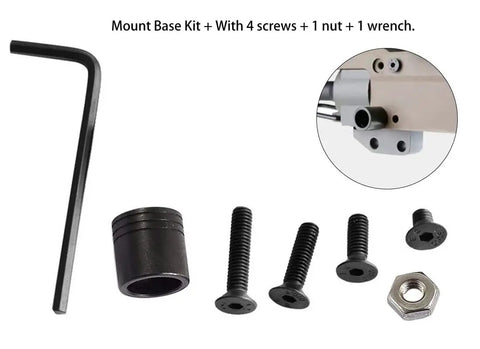 Quick Detach Swivel Stud Base Adapter Kit Built From Black Phosphated Steel With Electrophoresis Finish Includes Screws and Tools