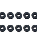 10Pcs Black Motorcycle Side Cover Grommets Kit For Fairings And Panels Slick Rubber Gasket Seals For 600RR 600F F4i 250R 125R And More Easy Install Snug Fit Prevent Rubbing, set of 10