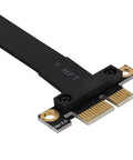 Top Shelf Pci Express 1x Extension Cable featuring genuine gold fingers, slim design for smooth data flow and cooling.