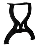 Sturdy Cast Iron Coffee Table Legs For DIY Projects Two Pack Vintage Metal Feet, X-E design, 45 x 42 cm black finish