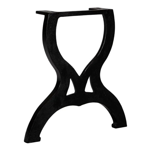 Sturdy Cast Iron Coffee Table Legs For DIY Projects Two Pack Vintage Metal Feet, X-E design, 45 x 42 cm black finish