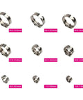 10 Pack Single Ear Hose Clamps Kit, Pro Grade Stainless Steel 304, Size Range 5.3 to 31.6 mm, assorted ring clamps displayed