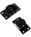 4 Pairs Sliding Door Pulleys Set Plastic Rollers For Cabinet Barn Door Wardrobe Closet Black With Nylon Silent Sliding