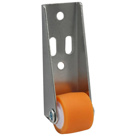 Orange Low Profile 0.9 Inch Caster Wheels Set 8 Pcs Fixed Rigid Castors For Furniture Drawers And Bookcases 44 lbs Each TPR Wheels Protect Floors