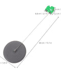 TEHAUX Silicone Bathtub Drain Stopper 15cm, Hair Catcher for Bathroom with playful green vehicle design and dimensions.