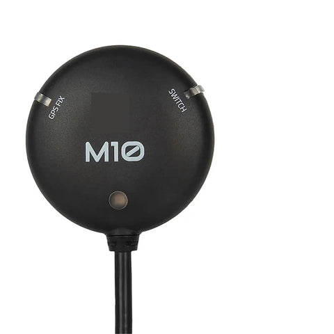 High Precision M10 GPS Module For FPV Drones With Concurrent GPS Galileo GLONASS BeiDou Support, front view, round black device