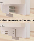 Under Cabinet Foot Pull Hands Free Trash Drawer Opener With Adhesive Strips And Screws White installation methods