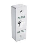 Push To Exit Button For Door Access Control Waterproof Stainless Steel Shell With Back Mounted Box Four Contact Output NO And COM