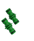 10 Pack Double Male Hose Pipe Connectors Quick Connect ABS Plastic With Rubber O Ring For Garden Watering And Irrigation