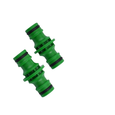 10 Pack Double Male Hose Pipe Connectors Quick Connect ABS Plastic With Rubber O Ring For Garden Watering And Irrigation