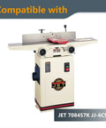 JET 708457K JJ-6CS jointer machine compatible with Straight Up Top Tier 6 Inch Jointer Replacement Blades set.