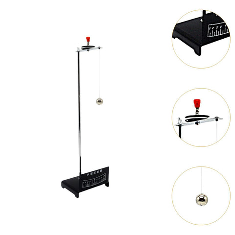 Pendulum Physics Experiment Kit For Classrooms Durable Multi Use Hands On Teaching Instrument For Primary School Students Demonstrates Gravity And Periodic Motion With Realistic Plastic And Metal Components Kid Friendly Classroom Ready, shown with metal pendulum.