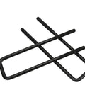 12 Inch Rear Axle U Bolts Kit With Flat Top Design Black Powder Coated Steel Suspension U Bolts For Leaf Spring Repair Fits Ram 1500 1999 2010 Pickup Trucks, black steel pair
