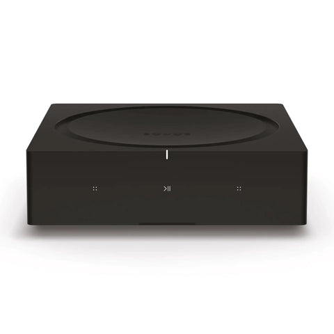 Versatile Home Audio Amplifier For Any Setup From Your Turntable To Outdoor Speakers Powers Vinyl CDs Stored Audio Files And Streaming And Even Expands Your Backyard Entertainment Black, front view