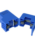 SCT-013 Blue Non Invasive AC Current Sensor With Split Core Clamp And One Meter Wire, showing split-core design for easy installation.