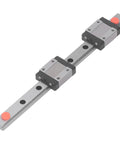 Miniature Linear Guide Rail Kit With 2 Slide Blocks For 3D Printers And CNC Machines, Stainless Steel Rail, 100mm Length, Heavy Duty Linear Bearing, 2.84 kN Dynamic Capacity, Durable Precision
