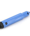 Heavy Duty Deburring Tool Kit For 3D Printers With Durable Alloy Construction And Ergonomic Grip. Blue handle with a black tip.