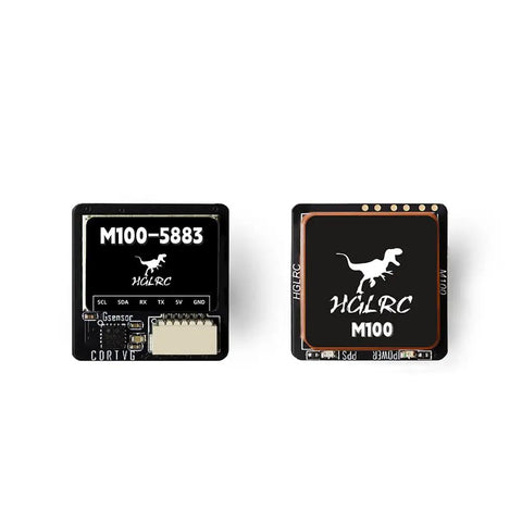 Compass Module With Upgraded 10th Gen Chip For FPV Fixed-Wing UAVs, Fast GNSS Satellite Lock showing PCB and ceramic antenna