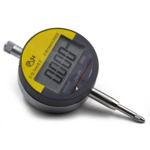 Slick Digital Dial Indicator Gauge For Precise Measurements From 0 To 12.7 mm With High Resolution 0.01 mm Or 0.001 Inch Switchable Between mm And Inch IP54 Waterproof And Dust Proof Compact One Piece Tool