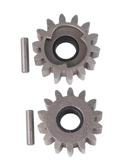 Heavy Duty Mower Parts Kit For Long Lasting Performance And Smooth Power Transmission Versatile Accessories In Brown Finish For Lawn Care Gear Beefed Up Durable Replacement Components Built To Last Through Seasons, two metal gears with pins