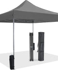 10x10 Ft Pop Up Canopy Tent With Sand Bags Easy Up Instant Shelter for camping parties beach patio backyard events
