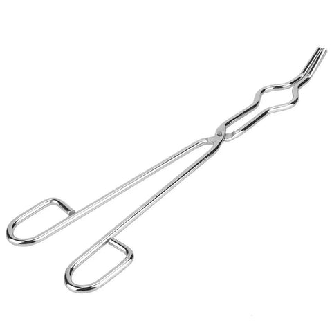 Top Tier Heavy Duty Stainless Steel Crucible Tongs With Non Slip Paws And Rock Solid Beaker Clamps For Zero Sweat High Heat Chemistry Lab Tasks Daily Featuring Aircraft Class Rivet Construction - 250mm tongs for secure handling of hot glassware.
