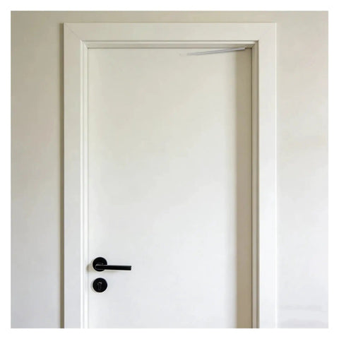 White door with a top-mounted Six Pack Door Spring Closers Kit For Screen, Sliding And Interior Doors, Self Closing With Adjustable Tension.