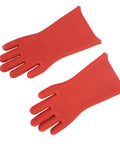 Heavy Duty Electrical Insulated Gloves Class 00 12KV 1.8mm Thick Rubber With Tough As Nails Protection For Electrician Repair And Line Workers, red rubber gloves.