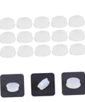 Transparent Silicone Flute Plugs And Open Hole Key Caps Kit for Easy Tone Tweaks, 18 piece set on black background
