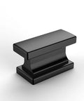 No Sweat Setup Matte Black Cabinet Knobs 10 Pack With 1 46 Inch Diameter For Modern Kitchen Furniture Hardware Easy Mounting Household Upgrades Top Shelf Quality Drawer Cup Handles Badass Decor Refresh Upgrade close-up view of matte black cabinet knob.