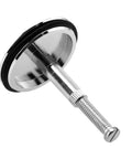 Resistant Brass Bathtubs Plugs 43mm for Homes showing the stopper with a shiny brass finish and rubber seal for sinks.