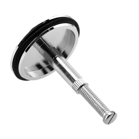 Resistant Brass Bathtubs Plugs 43mm for Homes showing the stopper with a shiny brass finish and rubber seal for sinks.