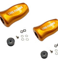 Upgrade Your Water Drop Reel With This Super Lightweight Abs Fishing Handle Grip Knob For Smooth Casting And Effortless Retrieval That Fits Most Carbon Fiber Rocker Handles Perfectly Made For Serious Anglers Who Want A Pro Feel Without The Bulk. orange ABS fishing reel handle knob with hardware, 9g, 15mm top 7mm bottom