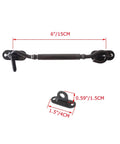 Pack Of 2 6 Inch Heavy Duty Barn Door Hook And Eye Latch Set With Mounting Screws Privacy Hook And Eye Latch Solid Extra Thick