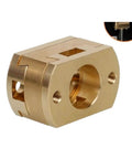 Upgrade Your 3D Printer Game With Smooth Oldham Couplings For CNC Machines And Ender3 Z Axis. These Cool 18mm Fit Flexible Shafts Cut Vibration Plus T8 Lead Screws Ensure Top Notch Print Quality Fast Easy Install Save Space Low Friction Action Makes brass Oldham coupling for 3D printer Z axis