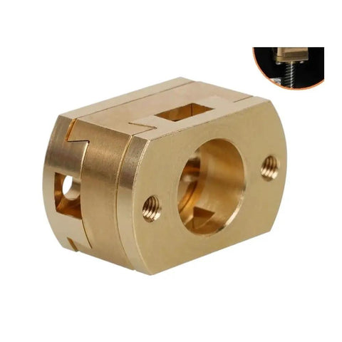 Sick Oldham Coupling Set for 3D Printers Fits Ender 3 CR10 Z Axis Smooth T8 Lead Screw Transfer 18mm Flex Shaft Parts With Less Vibration brass Oldham coupling