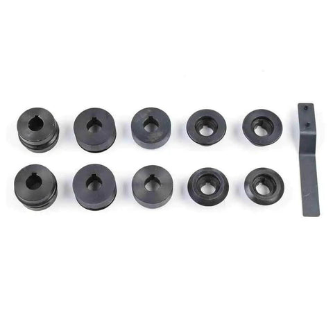 Pro Grade 7 Inch Sheet Bead Roller And Steel Bender die sets displayed on white background