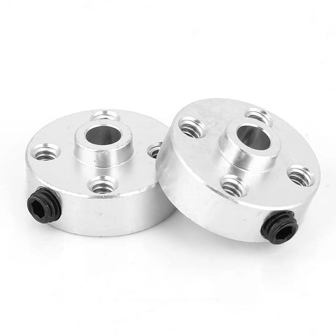 Close-up of Two Pack Metal Axle Hubs With Set Screws For Tetrix Robotics, Built Beefy For 4.7mm D Shafts, Easy Install, Dope Upgrade.