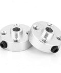 Heavy Duty Aluminum Axle Hub Replacement Kit With Set Screws For Tetrixrobotics Robots 4.7mm D Shaft Axles Durable Metal Construction 2Piece Set