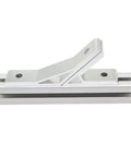 Side view of Six Pack 1010 Aluminum Extrusion Corner Brackets for 60 Degree and 120 Degree Joints on aluminum profile