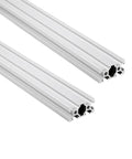 2 Pcs 2040 T-Slot Aluminum Profile Extrusion European Linear Rail for DIY Build Projects and Heavy Duty Fabrication rigging.