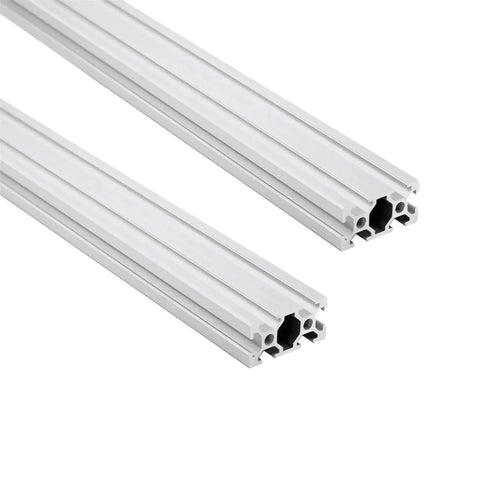 2 Pcs 2040 T-Slot Aluminum Profile Extrusion European Linear Rail for DIY Build Projects and Heavy Duty Fabrication rigging.