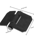 Weld On Beefed Up Heavy Duty Trailer Ramp Hinges Two Piece Thickened Steel Greaseable Gate Hinges with measurements visible