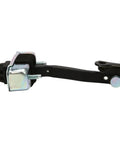 Toyota Crown Front Left Door Hinge Replacement 2005 2009 Front Door Check Strap Stopper Jam Durable Metal Hinge black and silver angle view