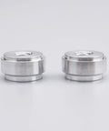 Top Shelf 6061 T6 Aluminum Female M8 X 1.25 Metric Weld On Mounting Boss Bung Fitting made for easy welds, pack of two.