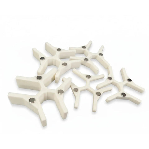 Magnetic Lathe Chuck Stop Spacer Set for 1 inch jaw width chucks, featuring stackable setup blocks with embedded magnets