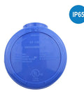Top view of blue Twist-Lock Photocell Sensor For Outdoor LED Lighting Dusk To Dawn Control 120-277V NEMA Twist Lock with UL listing badge.