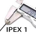 Caliper measuring Two Pack 90mm 2 4G FPV Antenna ELRS For EP1 RX IPEX1 Compatible With TBS Tracer, showing precise dimensions.