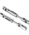 Metal Drive Shaft Upgrade Kit For 1 16th Scale WPL RC Trucks 2 Pcs Heavy Duty Replacement Parts Compatible With B14 B14K B24 B24K